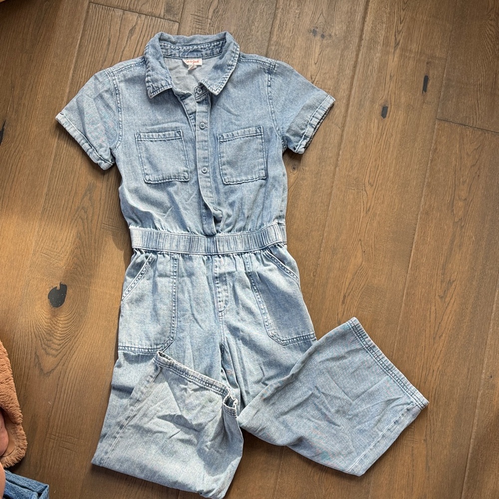 Cat & Jack Denim Blue Jumpsuit